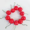 Red Festive Party Supplies Artificial Fruits Simulation Cherry Cherries Fake Fruit and Vegetables Home Decoration Shoot Props8877260