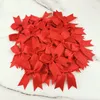 (50 Stück/Packung) 85 x 85 mm, frische rosa Schleife, kleine Größe, Satinband, Schleife, Blumenhandwerk, Dekoration, Handarbeit, DIY, Party-Dekoration