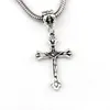 Cross Religion Charm Pendants For Jewelry Making Bracelet Necklace DIY Accessories 19.5x50mm Antique silver 100Pcs A-492a