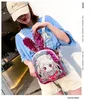 Zaino per bambini coreano Borsa a tracolla Borsa con paillettes Scuola materna Ragazze Cartoon Rabbit Ear School Zaini