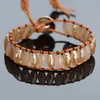 Fios de miçangas design oval strass de miçangas coloridas pulseira de pulseira artesanal Pulseira para mulheres Vintage Party Jewelry Gift Fawn22