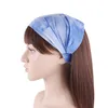 Tillbehör Kvinnors Tie-färgad Head Band Wide Bomull Stretch Headband Elastic Wrap Turban Hair Band Yoga Sports Ladies Hairband