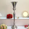 Vazolar 98 cm Tall Vintage Çiçek Vazo Pot Parti Dekorasyon Metal Trompet Düğün Evlilik Töreni Yıldönümü Centerpiece Dekor