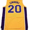 Nikivip HOMMES FEMMES personnalisé n'importe quel nom n'importe quel nombre YOUNTH personnalisé XXS-6XL Ben Simmons Montverde Academy Yellow High School Basketball Jersey