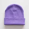 1pc New winter women solid custom knitting beanies skullcap Men casual DIY print knitted hat caps gorros Y21111