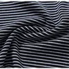 Turtleneck T-shirt Kvinnor Vår Striped Flare Sleeve Knappar Grundläggande T-shirt Toppar Tee Ropa Mujer T9D008Y 210421