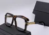 Güneş Gözlüğü 667 Efsaneler Kare Gözlük Gözlük Altın Kaplumbağa Çerçeveleri Şeffaf Lens Erkekler Moda Çerçeveleri Gözlük Kutusu Tasarımcı Sunglassess ile