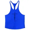 Mens Tank Tops Marca Ginásio Roupas de Algodão Singlets Canotte Treinamento de Musculação Running Top Homens Camisa de Fitness Muscle Guys Sem Mangas Colete