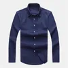 D2105 Homme Small Horse Pony High Quality100% Cotton Shirt Male Long Sleeve Dress Shirts Casual Fashion Hombre Sleeve Style P0812