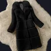 Women's Wool & Blends 2021 Abrigos Mujer Invierno Women Plus Size Winter Office Lady Fauxr Coats Female Outwear Slim Jackets Manteau Femme H