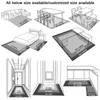 Mattor 3D Vortex illusion mattan ingång Dörrgolv Abstract Geometric Optical Doormat Non-Slip Floor Mat Living Room Decor Rug R230717