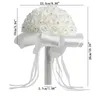 Bröllopsblommor Rosa Flor Bouquet Artificial Bridal Handmade Beauty Foam Roses Party Decoration Accessories220m