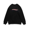 Letter Print Sweatshirts Herr och Dam Lös Hip-Hop bomull Ovesize Crew Neck Pullover