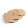 50pcs Thanks Mini Card Thank You for Coming Kraft Paper Mini Label Guest Favor Gift Packing Decoration Candy Box Decoration1190704