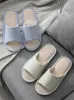 Zomer comfortabele vrouwen home schoenen mannen huis slippers katoen dia's voor slaapkamer paar indoor 211021