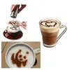 16st / lot Plastic Fancy Kaffe dekorera stenciler mjölksköldkaka dekoration mögel barista cappuccino tryck mall spray stencil jy0997