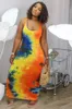 カジュアルドレス夏のドレススリーブノースリーブの位置決めプリントキャミソールベストプリント女性の服装プラスサイズ