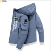 Spring Autumn MenS National Geographic Selling Fishing Jacket Windbreaker Hoodie Zipper Jacket Fishing Clothes Top 210927