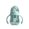 180ml/240ml/300ml Lightweight Multifunctional Soft Wide-Caliber Feeding Bottle Infant Water Milk Drinking Cup 211023