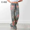 Leosoxs Vår Höst Loose Beach Kvinnors byxor Fashion Blom Print Drawstring Wide Leg Lar Långbyxor Sweatpants Plus Size Y211115