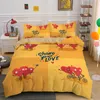 Love Heart Duvet Cover Luxury Bedding Set Single Full Quilt Cover 2 / 3pcs sängkläder Euro Storlek för sovrum dekoration 210319