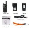 RETEVIS RB618 Mini Walkie Talkie аккумуляторные проколы 1 или 2 шт. PTT PMR446 Dange Range портативный двухсторонний радиоувязку