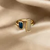 Vintage Offener Ring Farblich Passende Tropfen Glasur Ringe Koreanische Mode Geometrische Ring Einzigartige Party Mädchen Luxus Schmuck