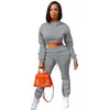 Roupas de primavera para mulheres tracksuits moda dois pedaço conjunto moletom com capuz sexy wholesale itens k8703