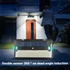ソーラーランプ360/720 LEDライト日光防水ストリートウォールランプPIRモーションセンサーナイト屋外警備園照明