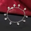 Mode de bracelet de petite couronne d'argent 925 pour le cadeau de bijoux de charme de femme