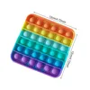Rainbow Push Toy Sensory Bubble Autism Special Needs Anxiety Stress Reliever for Office Workers and kids7598469