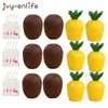 12pcs/lot Plastic Pineapple Coconut Drinking Cup Fruit Shape Juice Party Cups Hawaii Luau Birthday Summer Beach Pool Party Decor 211109