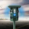 669A Garden Solar Powered Ultrasonic Animal Repeller Strong LED Flashing Light Mechanical Wave