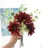 Couronnes de fleurs décoratives 1 bouquet bricolage fausse soie fleur artificielle facile à entretenir délicatement coupée fausse maison festival mariage 5417777