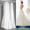 Förvaringslådor Bins 1,8 M Bridal Vit Hang Pouch Dammskydd Bröllopsklänning Extra stort andningsskydd med Bag1