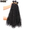 Extensions de cheveux synthétiques de couleur noire à haute température Afro Poules à cheveux bouclés de 1630 pouces de long tissage8619700