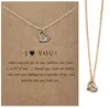 Dogeared Necklace With Gift card Elephant Pearl Love Wings Heart Star Skull Zodiac sign Pendant For women Fashion Jewelry