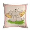 Cushion/Decorative Pillow Cartoon Mouse Pattern Cushion Cover Cheese Car Sofa Chair Linen 45x45cm