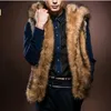 fake fur waistcoat