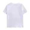 Estate Ragazzi Ragazze Maglietta Bambino Girocollo a maniche corte T-shirt Plaid Bianco Cotone Semplice T-shirt Bambini Casual Tops Tees Camicia per bambini