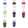 Kreative 500 ml Sport Wasser Becher Tragbare PP Kunststoff Tassen Outdoor Reise Fitness Shake Cup 8 Stil T500719