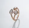 2021 Spring Pandora Ring 925 Sterling Silber Rose Golden Love Form Hohlout Juwel Ringe Original Mode DIY Charms Schmuck für 309l