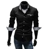 여름 망 셔츠 패션 브랜드 긴 소매 셔츠 슬림 맞는 남성 사회 셔츠 Camisa Masculina Plus 크기 XXXL 50