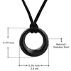 Pendant Necklaces Eternal Circle Of Life Urn Ash Keepsake Jewelry Stainless Steel Cremation Necklace With Chain7390195