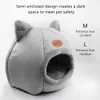 Lit pour chat Accessoires pour chat Nid de chat Sommeil profond Lit confortable pour animaux de compagnie Chats Tente Cozy Cave Beds Cat's House Supplies For Cats 210722