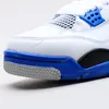 Authentic Mens High OG 4S Motorsports Racing 블루 농구화 Jumpman 4 Top Designers Topsportmarket 스니커즈 러닝화 박스 포함