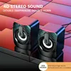 Altoparlanti cablati USB 4D Shocking Stereo Sound Bass Treble Speaker Laptop Smartphone Computer Desktop Players