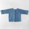 Baby Boys Girls Leaf Knit Cardigan Coat Spring Autumn Children Clothing Knitted Kids 210429
