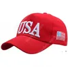 2024 Trump Baseball Cap Hats USA Wybory Prezydenckie Party Kapelusz z amerykańską flagą Czapki bawełniane Sporty dla mężczyzn Kobiety Regulowany Daw363
