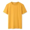 Sommar Mäns 100% bomull T-shirt Solid Färg Soft Touch Fabric Män Grundläggande Toppar Tees Casual Man Kläder 210716